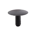 4.5mmx15mm Black Nylon Single Head Trim Panel Christmas Tree Retainer, 20mm Head