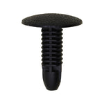 7.5mmx20mm Black Nylon Single Head Trim Panel Christmas Tree Retainer, 18mm Head