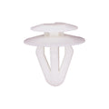 11.5mmx14mm White Nylon Double Head Trim Panel Christmas Tree Retainer, 18.5mm Head