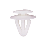 11.5mmx14mm White Nylon Double Head Trim Panel Christmas Tree Retainer, 18.5mm Head