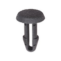 8.5mmx20mm Black Nylon Single Head Retaining Clip, 15mm Head