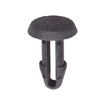 8.5mmx20mm Black Nylon Single Head Retaining Clip, 15mm Head