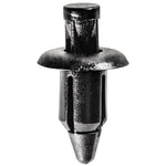 6mmx8mm Black Push-Type Retainer with Drive Pin, 12mm Head
