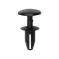 6mmx14mm Black Push-Type Retainer with Closed End, 14mm Head