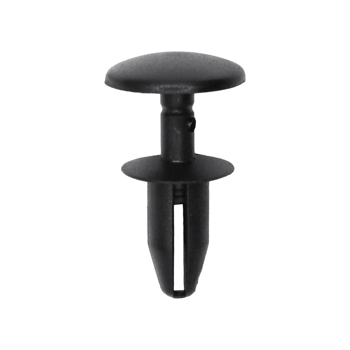 6mmx14mm Black Push-Type Retainer with Closed End, 14mm Head