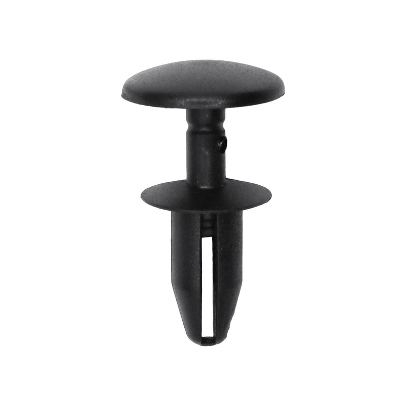 6mmx14mm Black Push-Type Retainer with Closed End, 14mm Head