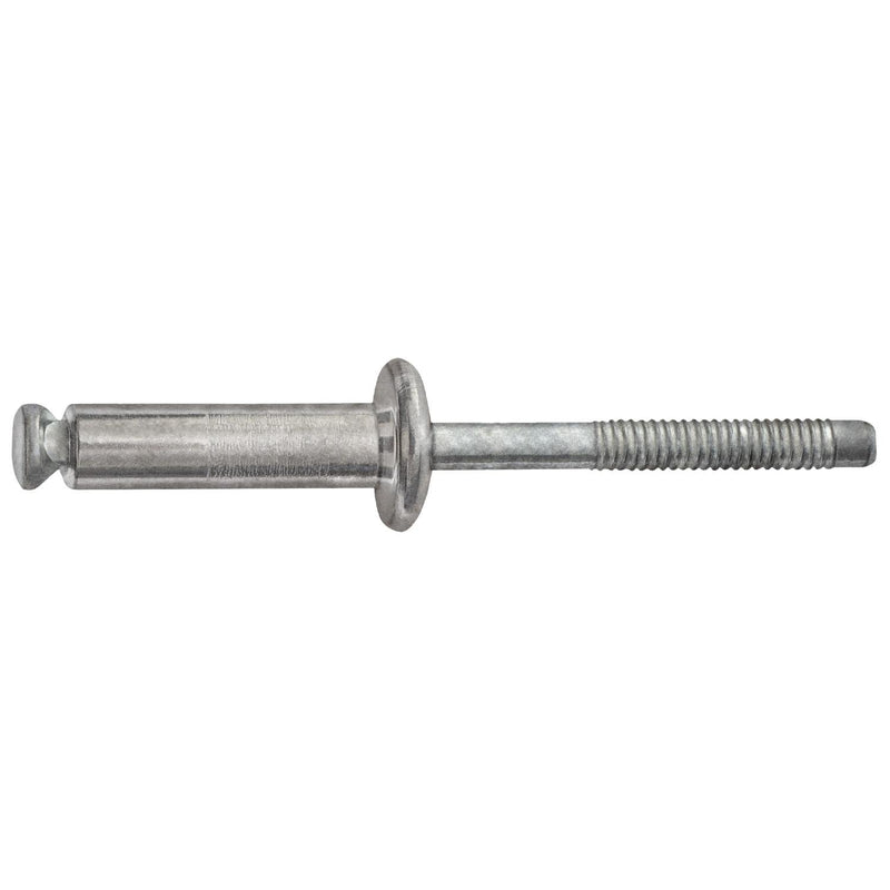 1/4" Glass Stop Peel-Type Rivet, 33/64"-19/32" Grip, Aluminum Body, Steel Mandrel