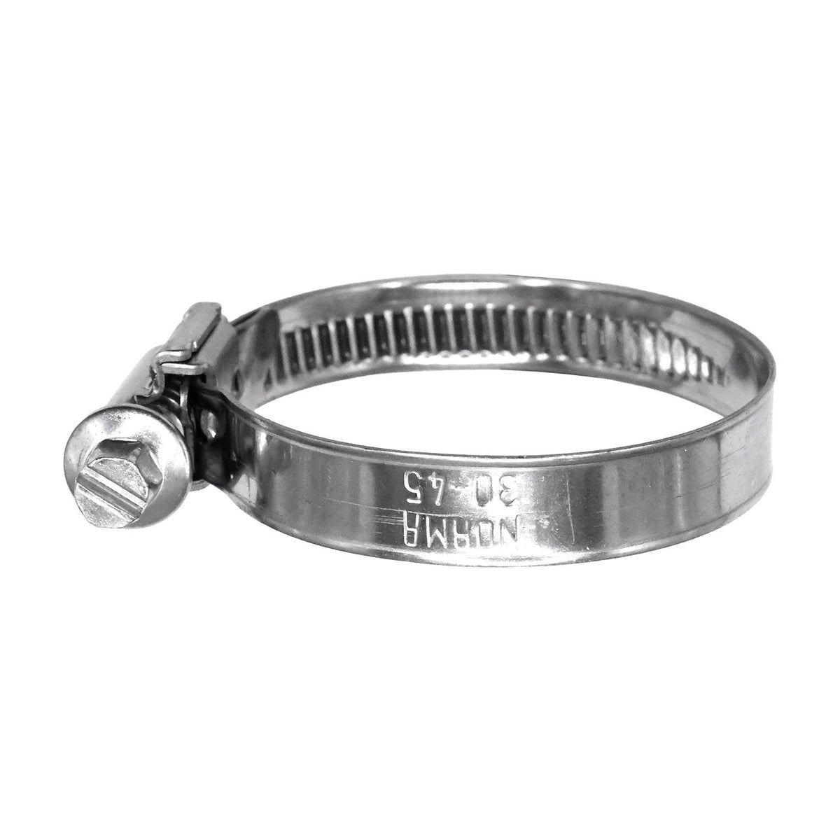 1-3/16" Hose Clamp, Zinc Plated Steel Screw