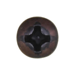 #6x3/8" Phillips Pan Head Tapping Screw Oxide, Type A/AB, Black Oxide