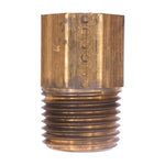 1/2" NPT Male Brass 90 Degree Male Compression Adapter Thread