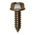 M6-1.81x20mm Phillips Hex Head Flange Washer Tapping Screw, Type A/AB, 13mm Washer, Yellow Zinc Dichromate