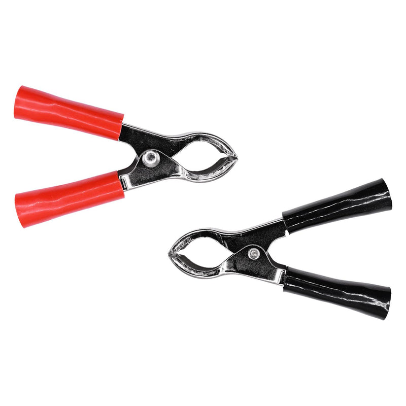 3" 1 Red, 1 Black Test Clip 30 Amp Red And Insulation