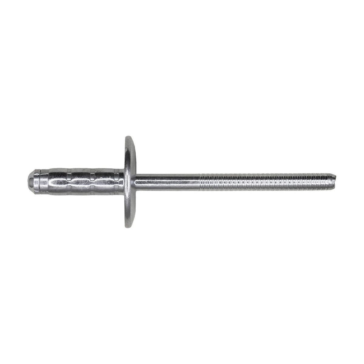 3/16" Stavex Rivet, 0.251"- 0.375" Grip, Steel Body, Steel Mandrel, Zinc