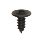 #8x3/8" Phillips Truss Head Oval Washer Tapping Screw, Type A/AB, 3/8" Washer, Black E-Coat