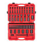 1/2 Inch Drive Shallow and Deep 12-Point Impact Socket Set with Case, 78-Piece (5/16 - 1-1/2 in., 8-39 mm)