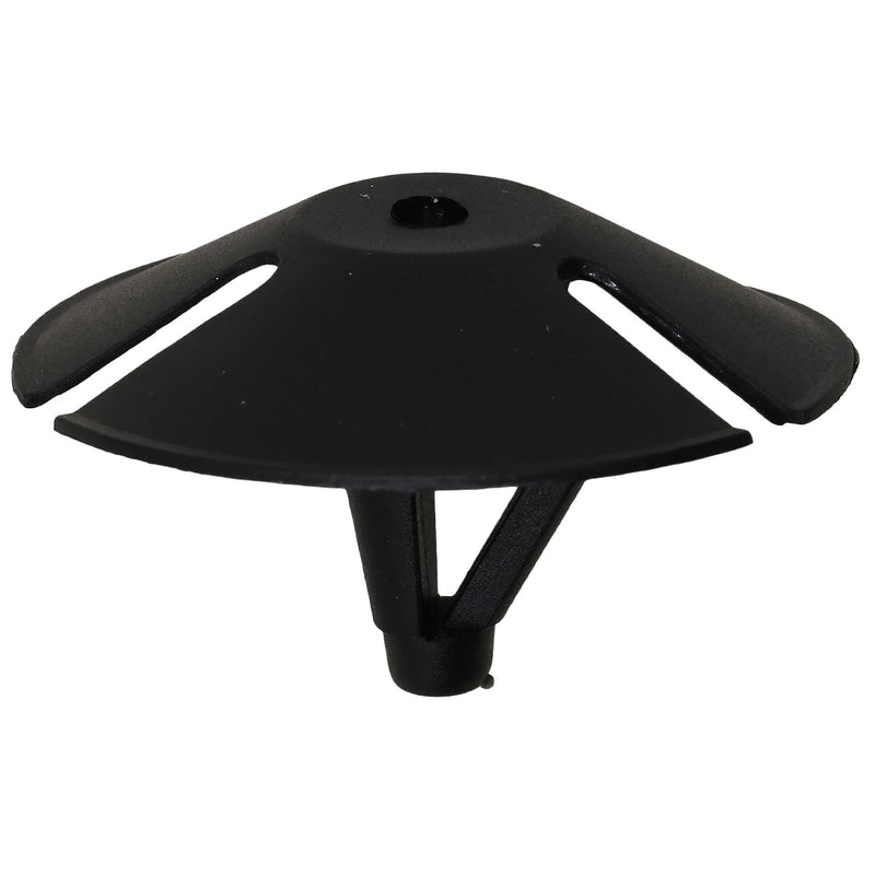 3/8"x3/4" Black Nylon Single Head Hood Insulation And Fender Shield Christmas Tree Retainer, 1-5/16" Head