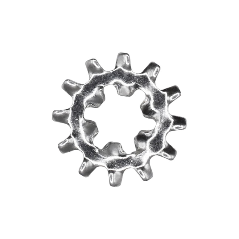 #8 Interior/Exterior Combination Lock Washer, 1/2" OD, Zinc