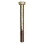 3/8"-16x3-1/2" Hex Head Alternator Bolt Grade 8 Cap Screw, Yellow Zinc Dichromate
