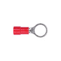 1/2" Red Copper Vinyl Insulated Ring Terminal 8 Gauge Stud, Electro Tin Plated