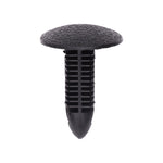 7mmx23mm Black Nylon Single Head Inner Fender Shield And Bumper Fascia Christmas Tree Retainer, 18mm Head