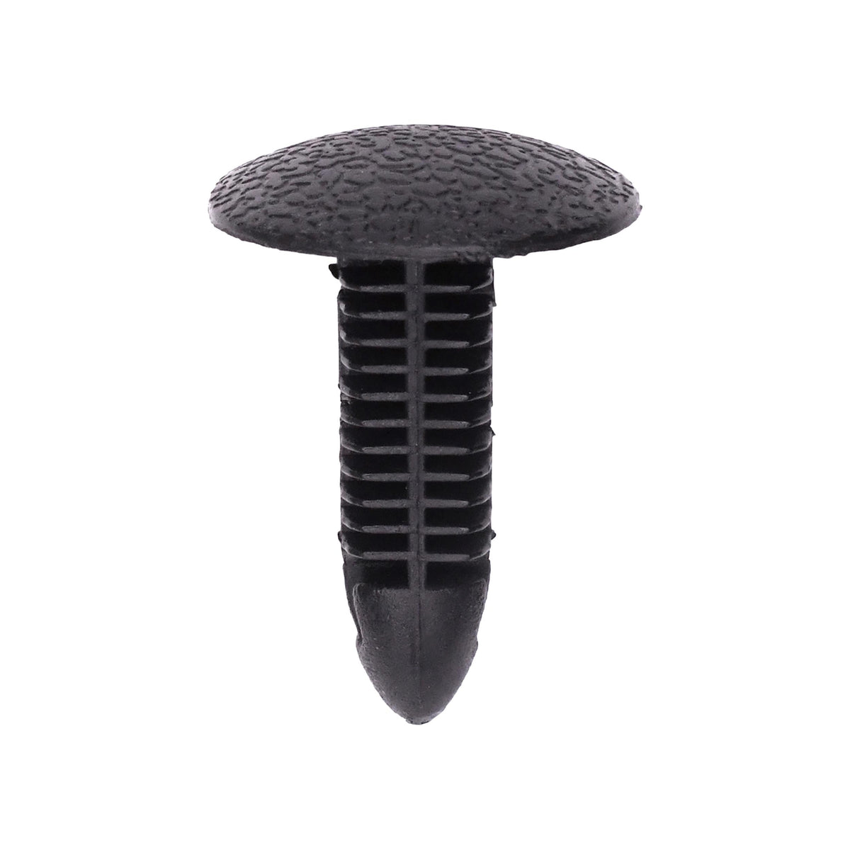 7mmx23mm Black Nylon Single Head Inner Fender Shield And Bumper Fascia Christmas Tree Retainer, 18mm Head