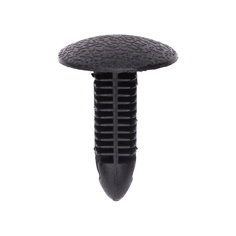 7mmx23mm Black Nylon Single Head Inner Fender Shield And Bumper Fascia Christmas Tree Retainer, 18mm Head