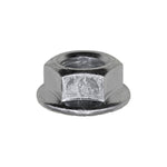 1/2"-13 Spin Lock Nut with Serrations, Zinc