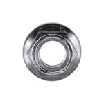 1/2"-13 Spin Lock Nut with Serrations, Zinc