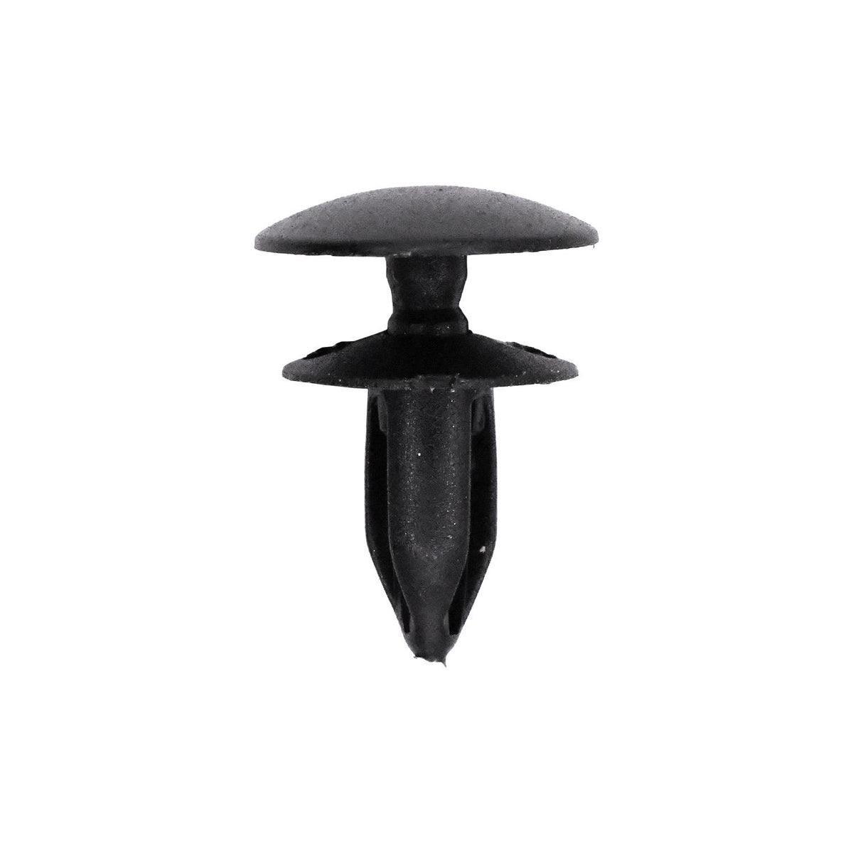 3/16"x7/16" Black Push-Type Headlight Door Retainer with Closed End, 1/2" Head