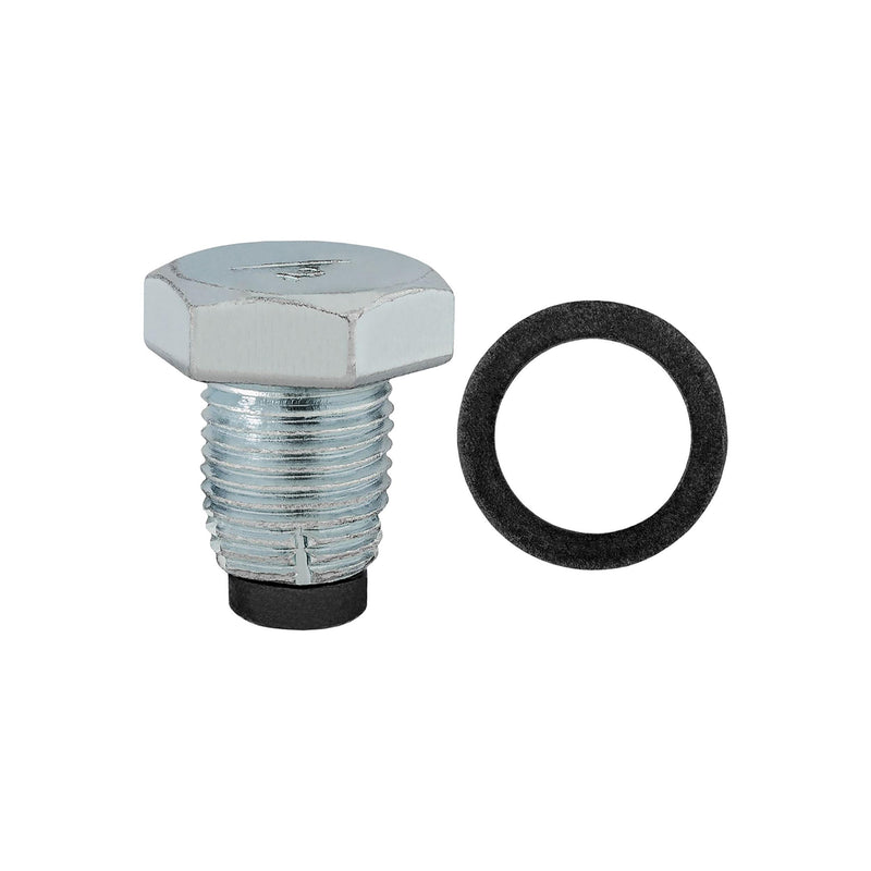 1/2"-20x13/16" Single Oversize-Magnetic Drain Plug with Gasket, Zinc