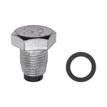 1/2"-20x13/16" Magnetic Drain Plug Double Oversize with Gasket, Yellow Zinc Chromate