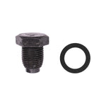 1/2"-20x13/16" Magnetic Drain Plug Triple Oversize with Gasket, Black Zinc