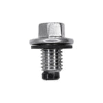 M12-1.75x19mm Magnetic Oil Drain Plug with Gasket, Zinc