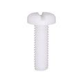 M6-1.0x20mm Slotted Pan Head License Plate Screw, Nylon