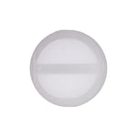 1/4"-20x5/8" Slotted Truss Head License Plate Screw, 19/32" Washer, Nylon