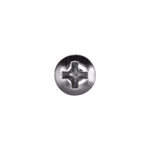 #10x3/4" Phillips Oval Head Tapping Screw, Type A/AB, Chrome, #8