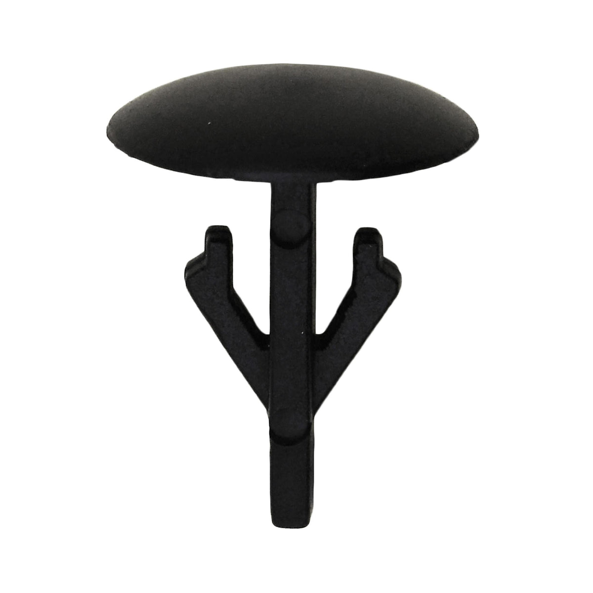 8mmx15mm Black Nylon Single Head Cowl Top Retaining Clip, 14mm Head
