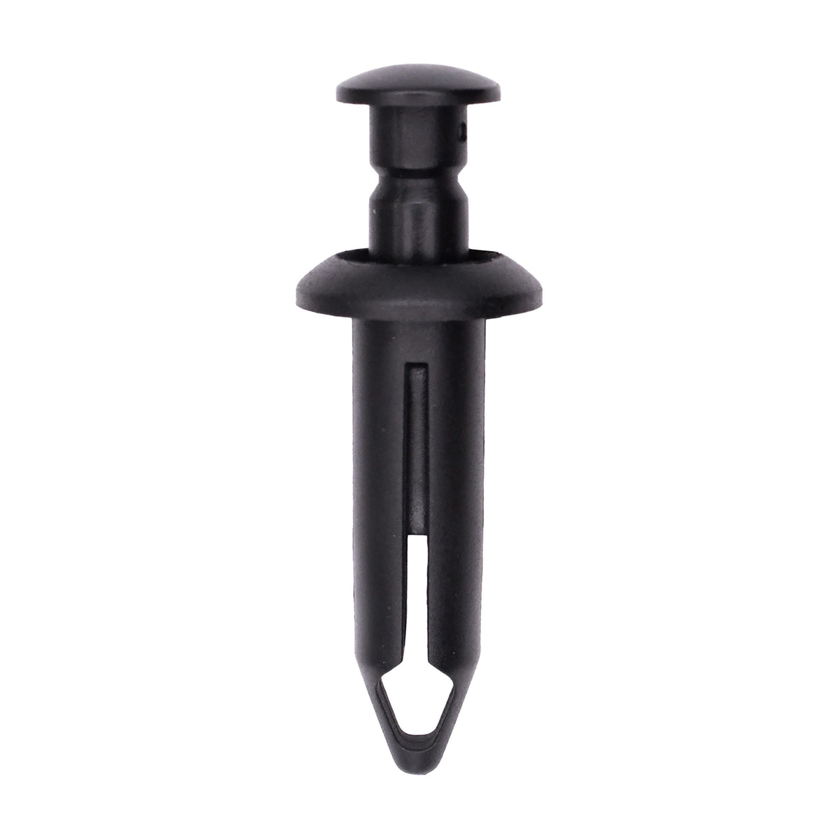 8mmx29mm Black Nylon Push-Type Rivet, Head, Long with Closed End, 15mm Head