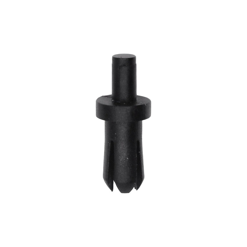 5mmx10mm Black Push-Type Retainer with Open End, 7mm Head