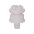 1/4"-20 Nylon License Plate Nut, 9/16" Washer Diameter