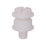 1/4"-20 Nylon License Plate Nut, 9/16" Washer Diameter