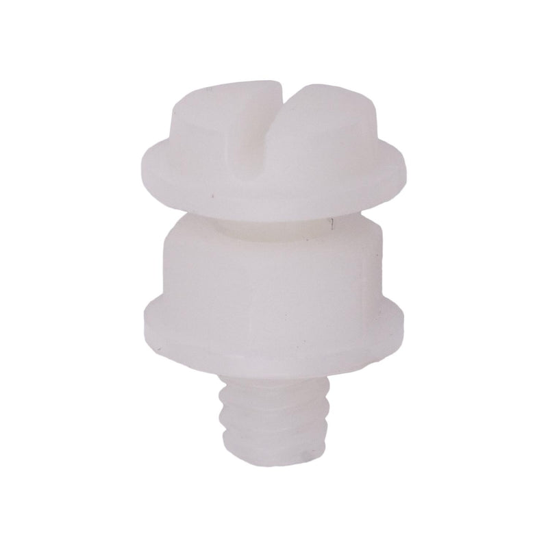 1/4"-20 Nylon License Plate Nut, 9/16" Washer Diameter