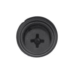 6mmx11mm Black Screw-Type Cowl Vent Panel Retainer with Open End, 13mm Head
