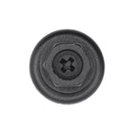 8mmx15mm Black Screw-Type Splash Shield Retainer with Open End, 20mm Head