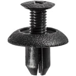 7mmx10mm Black Screw-Type Bumper Retainer with Open End, 17mm Head