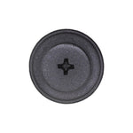 8mmx14mm Black Screw-Type Bumper And Fascia Retainer with Open End, 22mm Head
