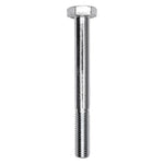 M8-1.25x90mm Hex Head Metric Cap Screw Class 8.8, Zinc