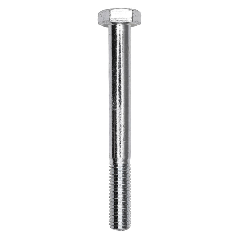 M8-1.25x100mm Hex Head Metric Cap Screw Class 8.8, Zinc