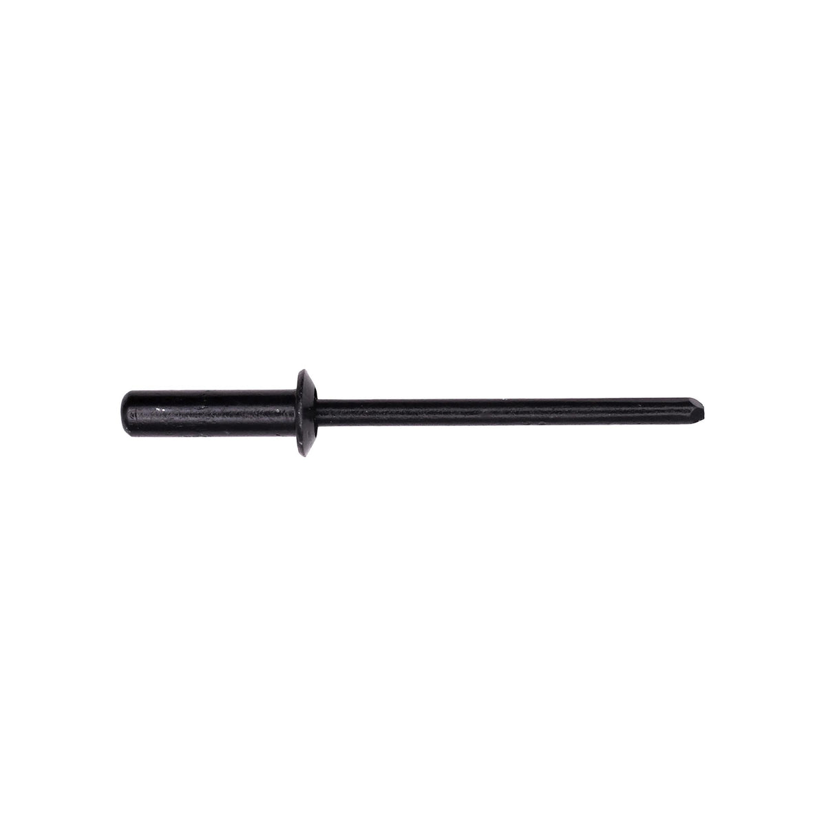 1/8" Closed End Rivet Aluminum, 13/64"-9/32" Grip, Black Aluminum Body, Mandrel