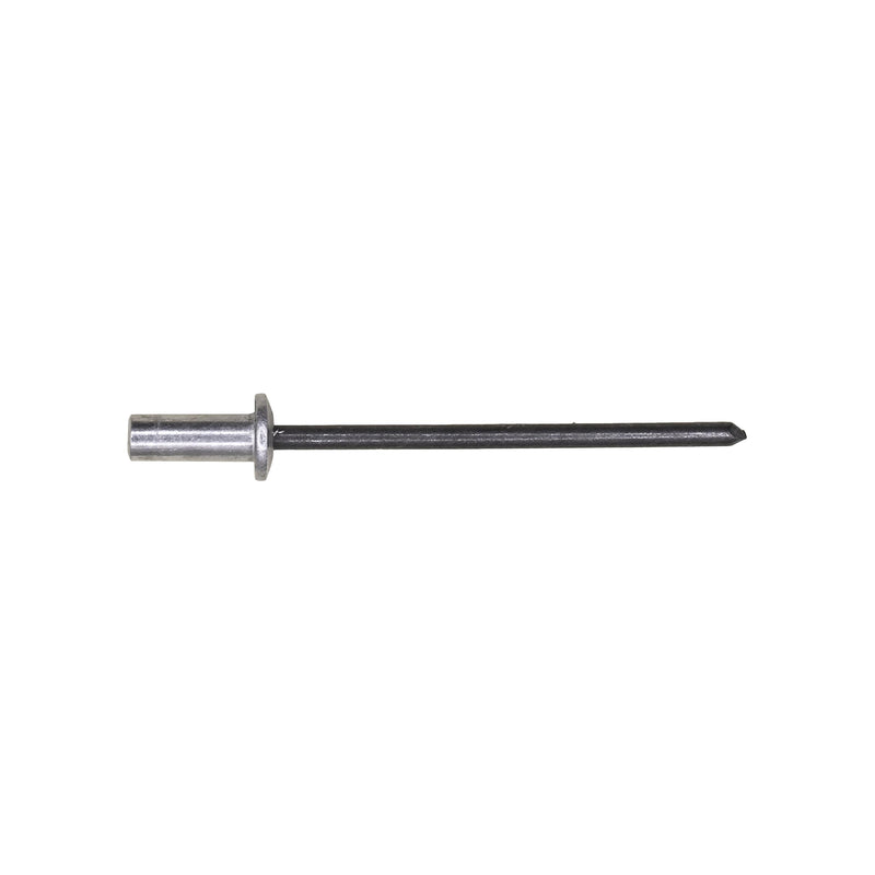 1/8"x5/16" Dome Head Closed End Rivet Aluminum And Steel, 1/16"-1/8" Grip, Aluminum Body, Steel Mandrel
